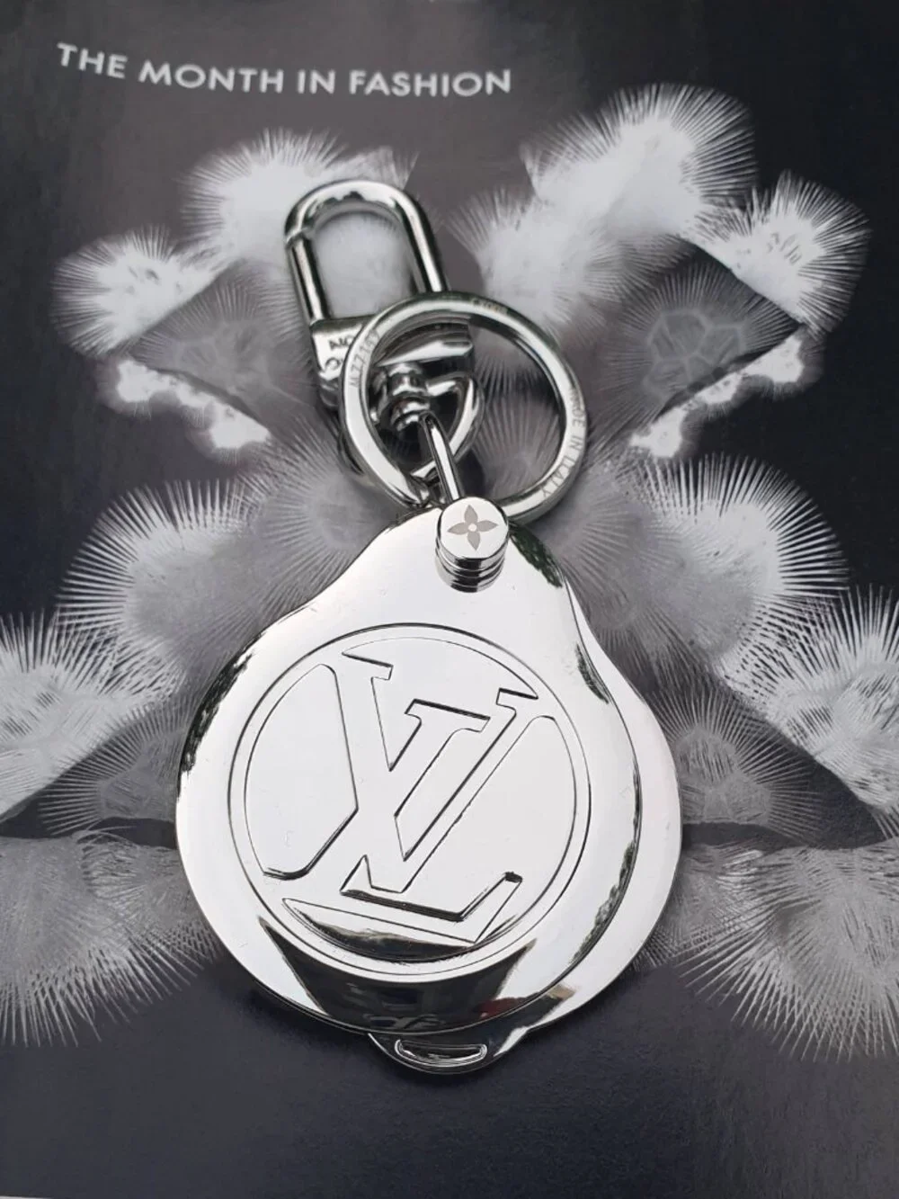 Fashion Silver Metal Key Chain Keyring Unisex Luxury Handbag Charm Accessory